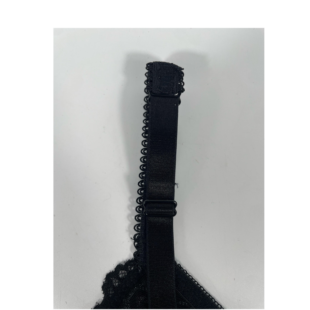 NWT Unlined Sheer Lace Crop Bralette Dark Romantic Whimsigoth Stretch Plus 3X - Picture 6 of 13